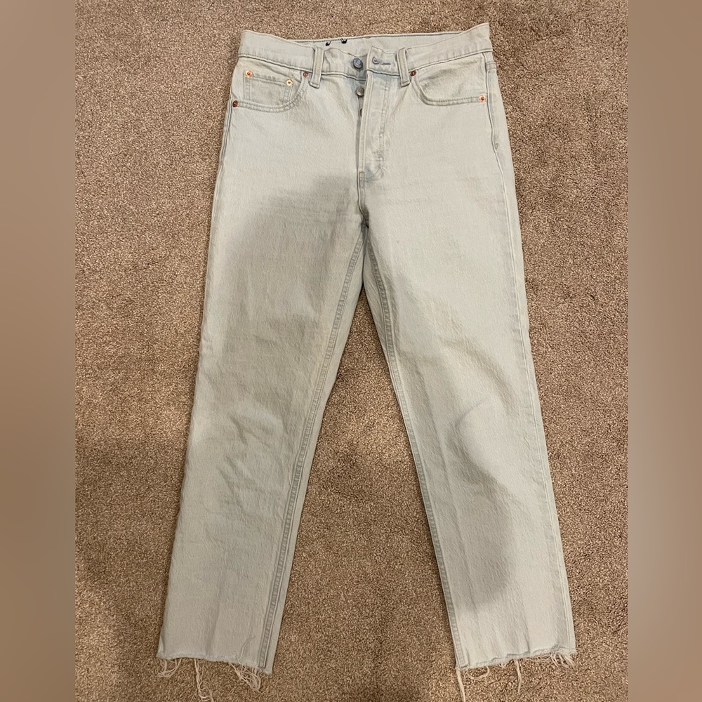 LIGHTWASH GAP CHEEKY STRAIGHT HIGH RISE JEAN